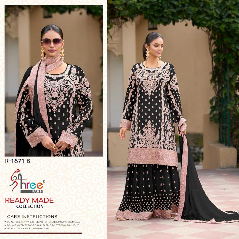 Shree Fabs 1671 catalog white punjabi suit pakistani
