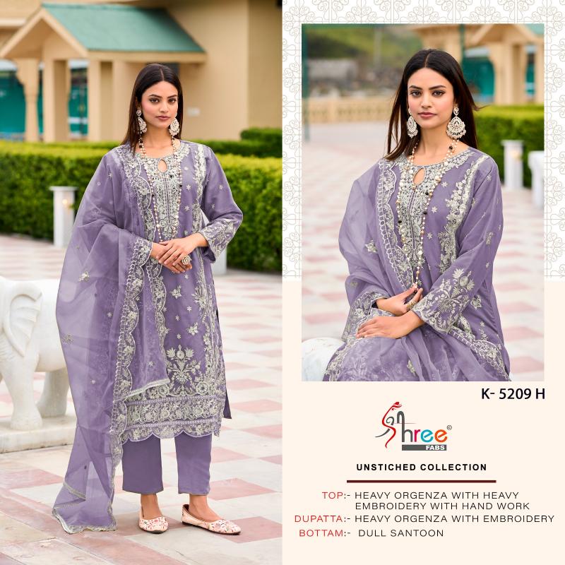Shree Fabs K 5209 EFGH catalog traditional pakistani salwar suits