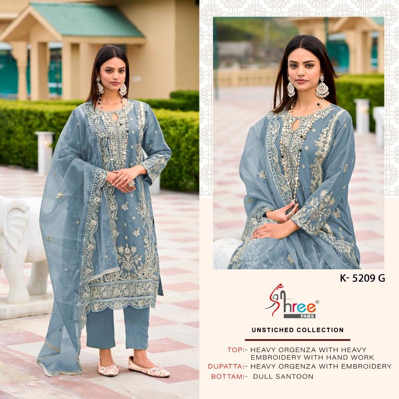 Shree Fabs K 5209 EFGH catalog traditional pakistani salwar suits