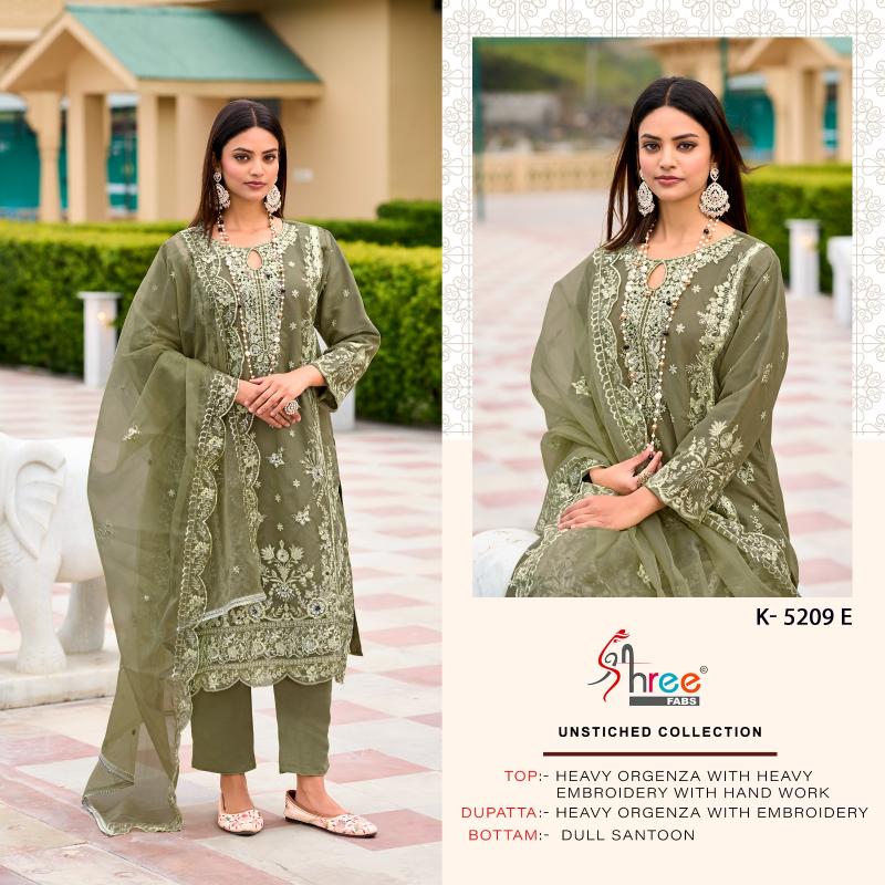 Shree Fabs K 5209 EFGH catalog traditional pakistani salwar suits