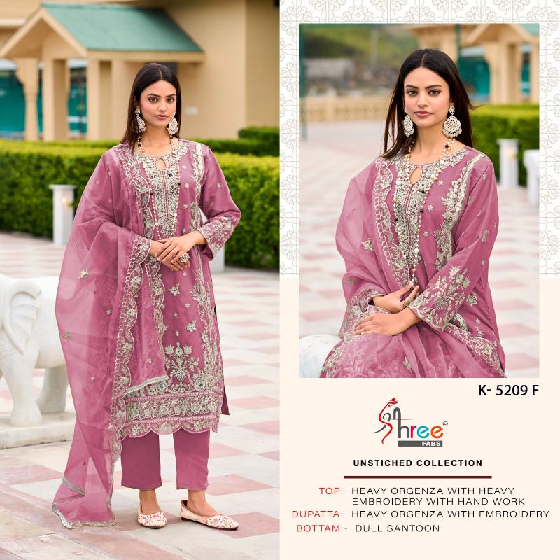 Shree Fabs K 5209 EFGH catalog traditional pakistani salwar suits