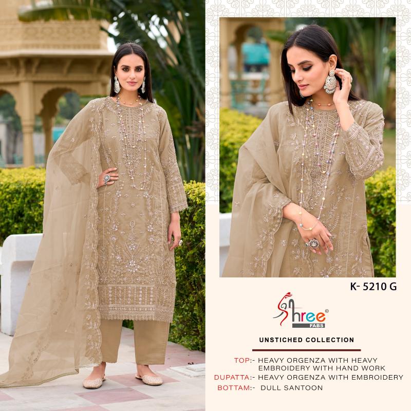 Shree Fabs K 5210 catalog Organza pakistani trouser suits online uk