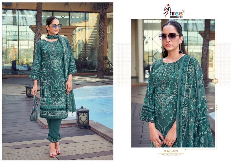Shree Fabs Khadiza Premium Lawn Collection catalog pakistani suits importers in india