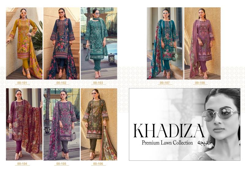 Shree Fabs Khadiza Premium Lawn Collection catalog pakistani suits importers in india