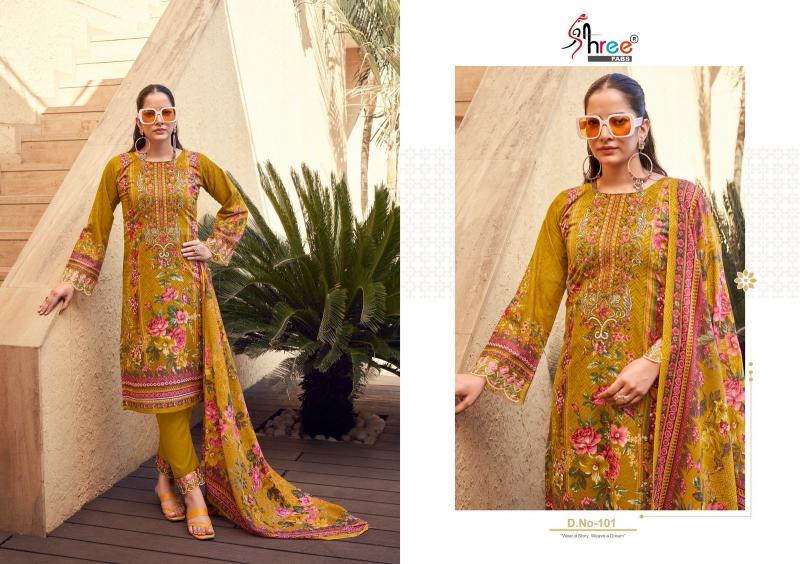 Shree Fabs Khadiza Premium Lawn Collection catalog pakistani suits importers in india