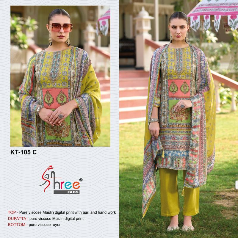 Shree Fabs KT 105 Catalog buy pakistani suits from pakistan