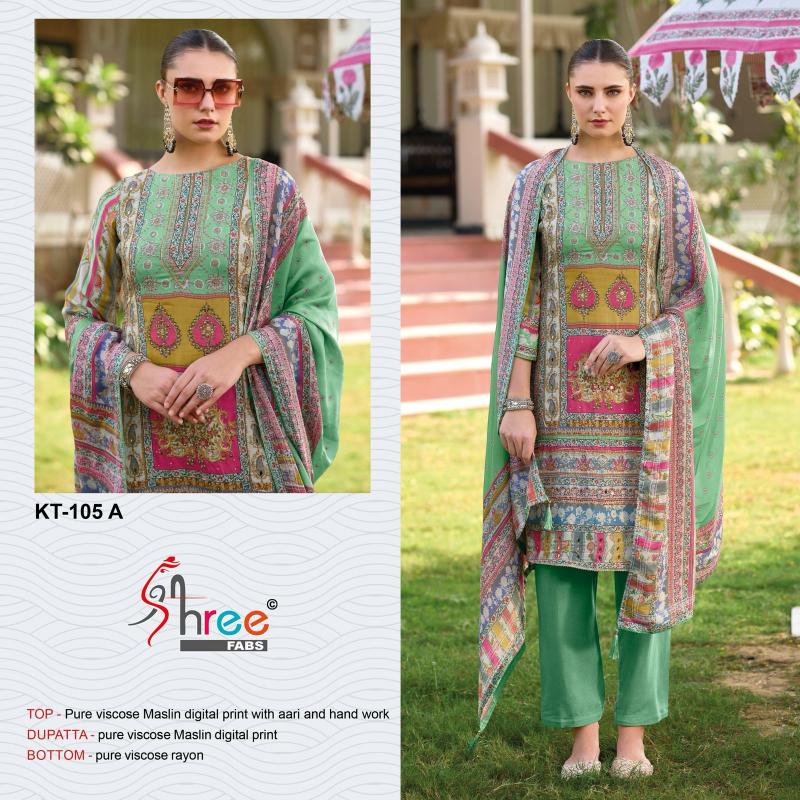 Shree Fabs KT 105 Catalog buy pakistani suits from pakistan