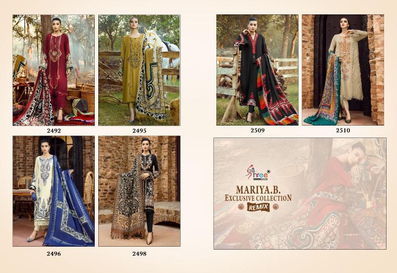 Shree Fabs Maria B Exclusive Collection Remix catalog designer pakistani suit piece