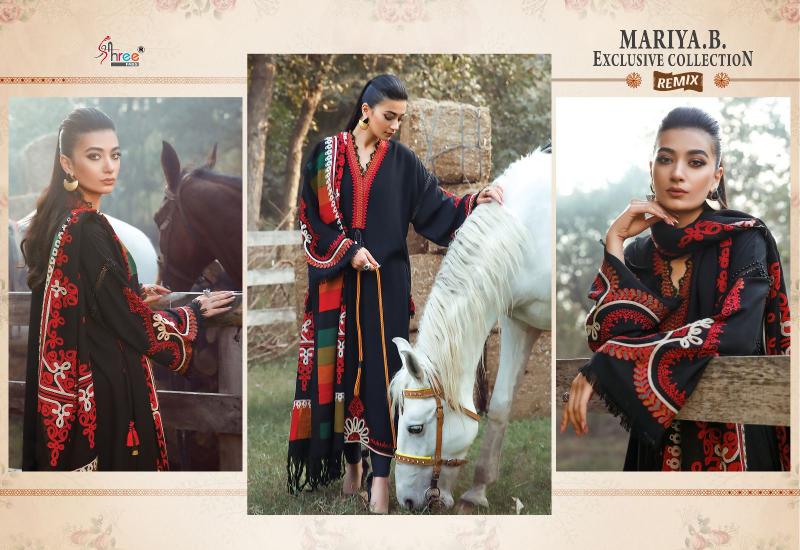 Shree Fabs Maria B Exclusive Collection Remix catalog designer pakistani suit piece