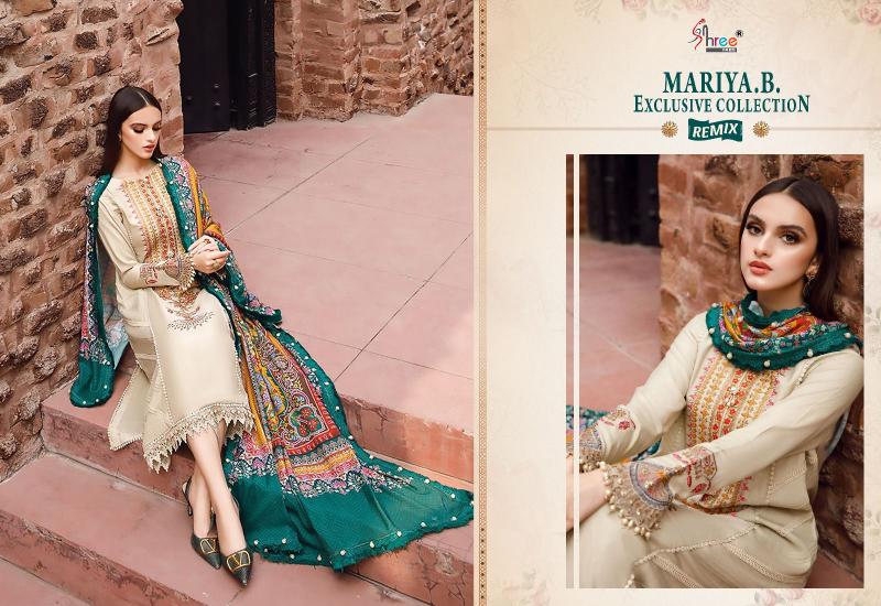 Shree Fabs Maria B Exclusive Collection Remix catalog designer pakistani suit piece