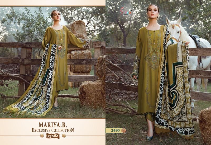 Shree Fabs Maria B Exclusive Collection Remix catalog designer pakistani suit piece