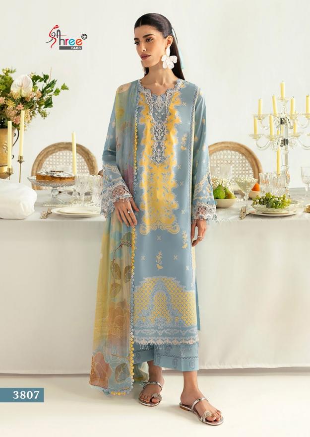 Shree Fabs Qalamkar Premiun Collection 2025 catalog Cotton Dupatta beautiful pakistani suits
