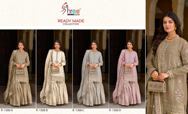 Shree Fabs R 1300 catalog wedding palazzo suits pakistani