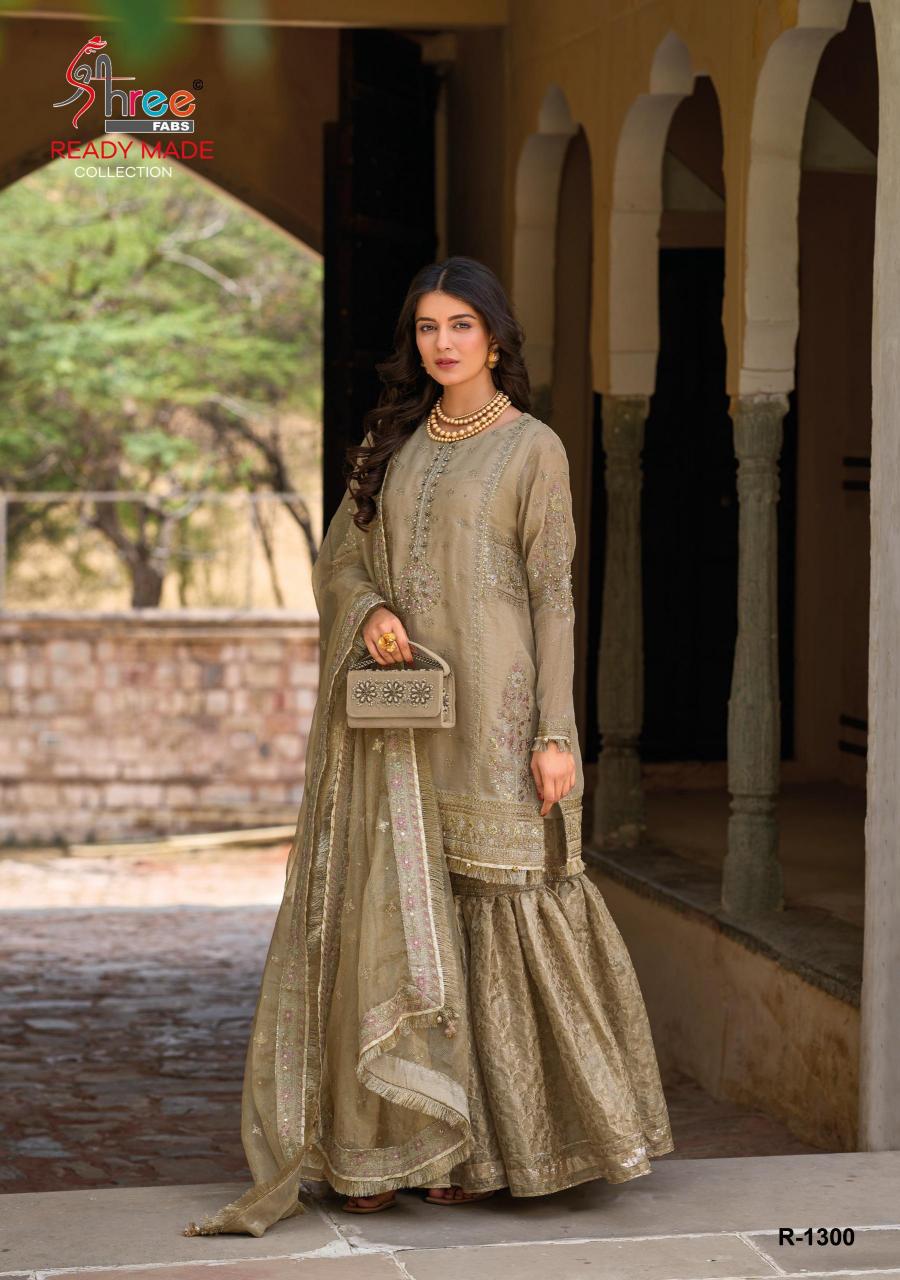 Shree Fabs R 1300 catalog wedding palazzo suits pakistani