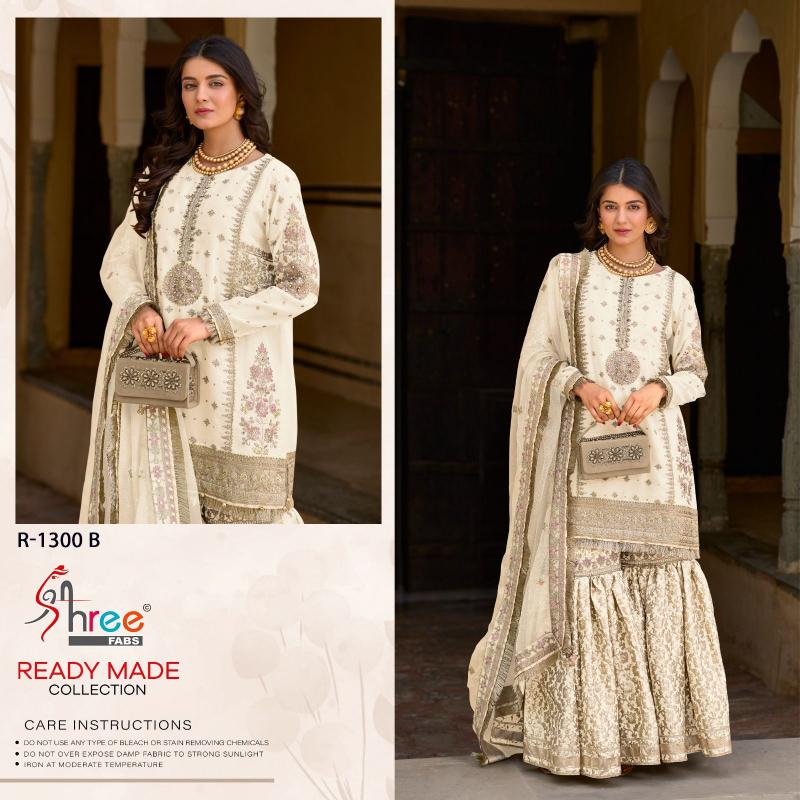 Shree Fabs R 1300 catalog wedding palazzo suits pakistani