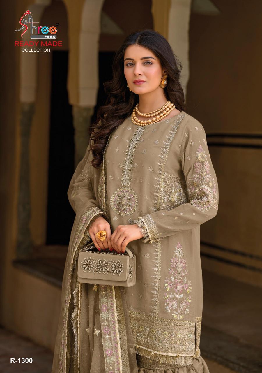 Shree Fabs R 1300 catalog wedding palazzo suits pakistani