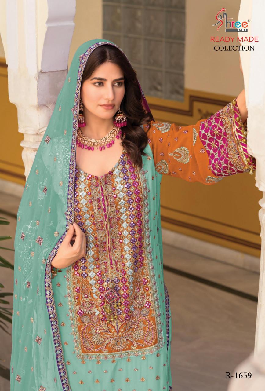 Shree Fabs R 1659 Catalog pakistani jaffa suits