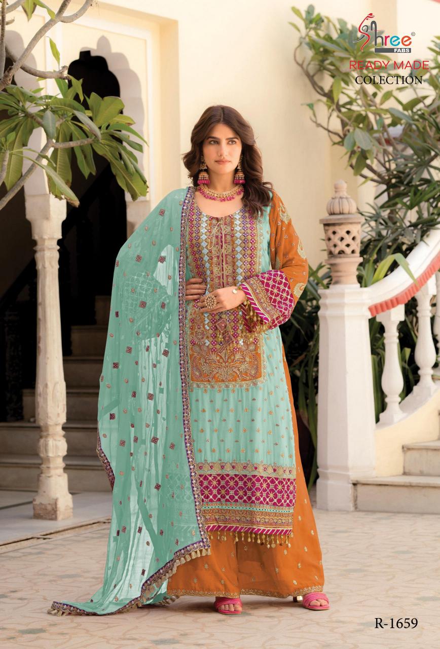 Shree Fabs R 1659 Catalog pakistani jaffa suits