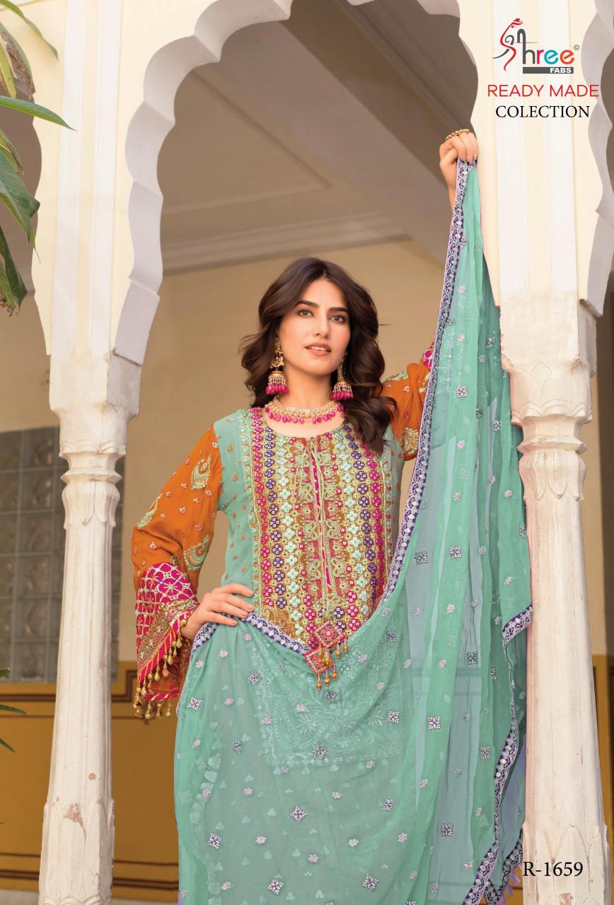 Shree Fabs R 1659 Catalog pakistani jaffa suits