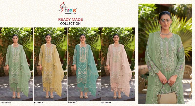 Shree Fabs R 1684 catalog importer of pakistani suits in delhi