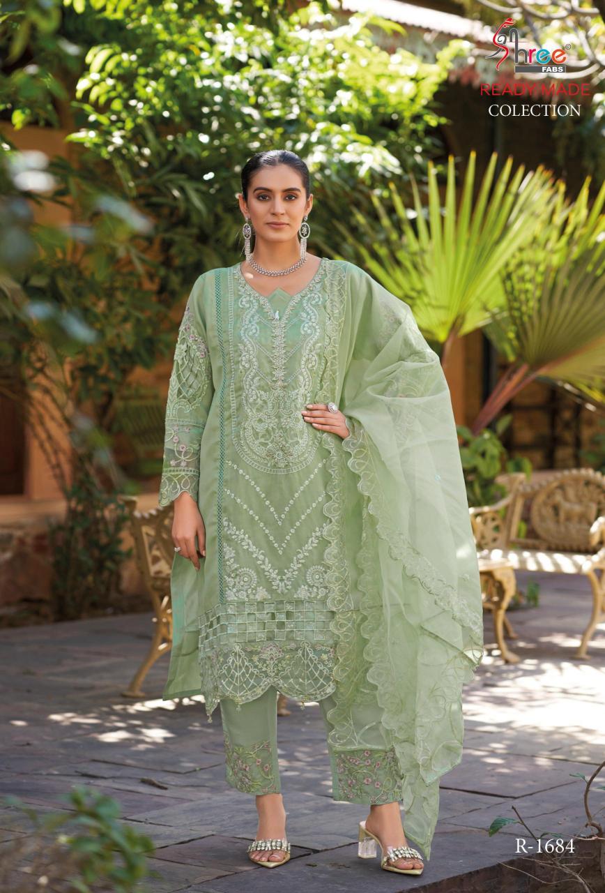 Shree Fabs R 1684 catalog importer of pakistani suits in delhi