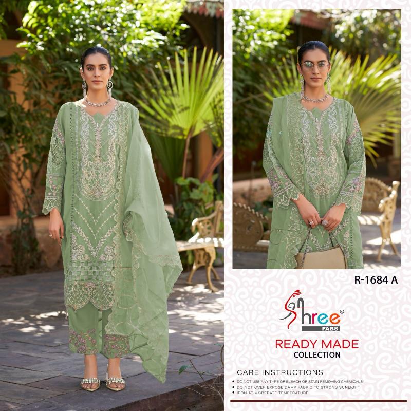 Shree Fabs R 1684 catalog importer of pakistani suits in delhi