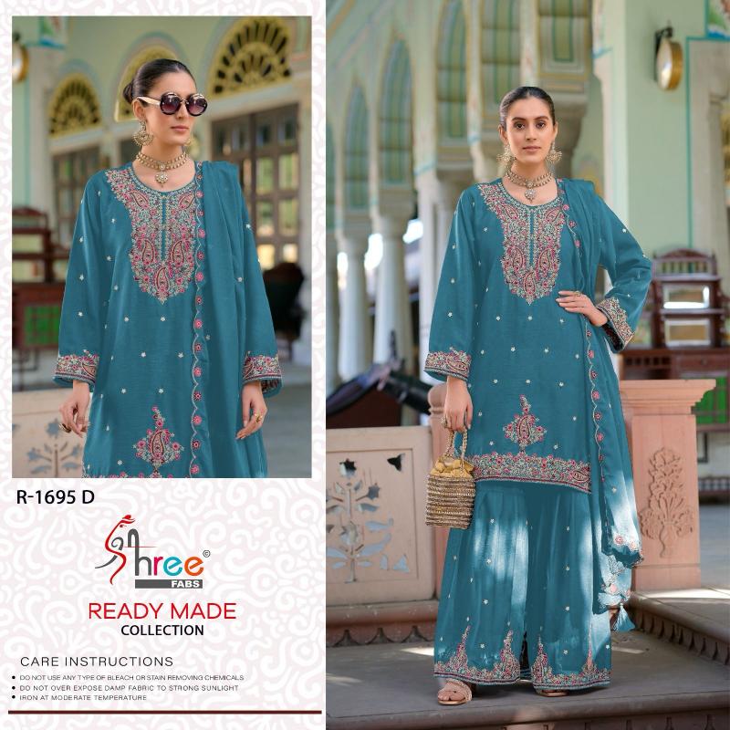 Shree Fabs R 1695 Catalog straight plazo suit for pakistani