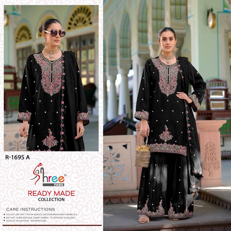 Shree Fabs R 1695 Catalog straight plazo suit for pakistani