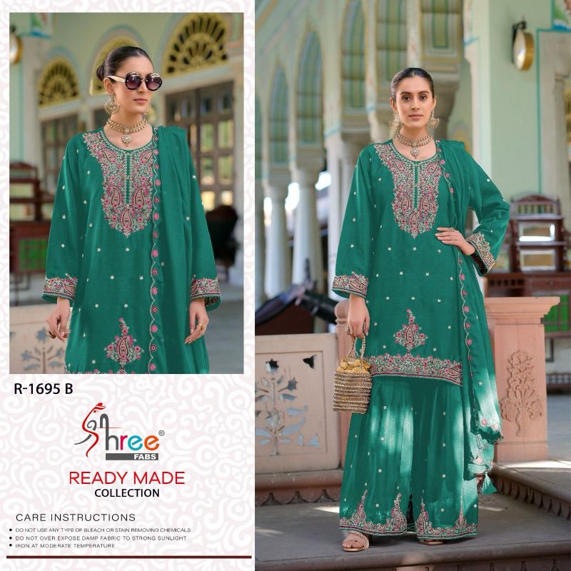 Shree Fabs R 1695 Catalog straight plazo suit for pakistani