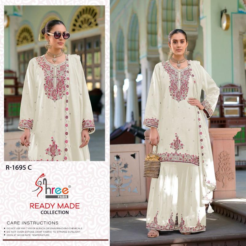 Shree Fabs R 1695 Catalog straight plazo suit for pakistani
