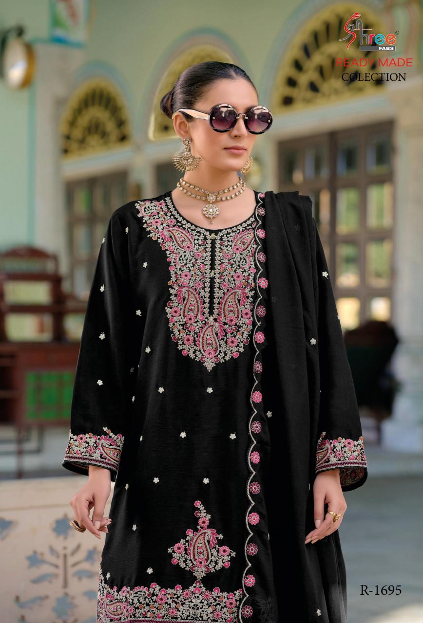 Shree Fabs R 1695 Catalog straight plazo suit for pakistani