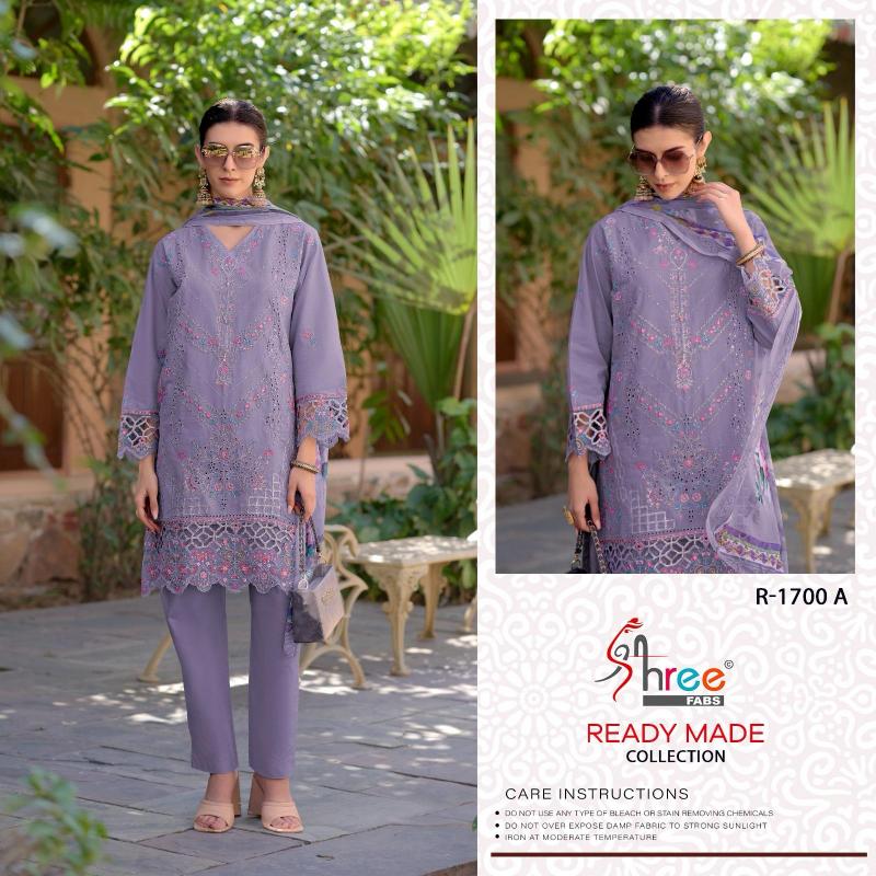 Shree Fabs R 1700 ABCD catalog pakistani suits suppliers