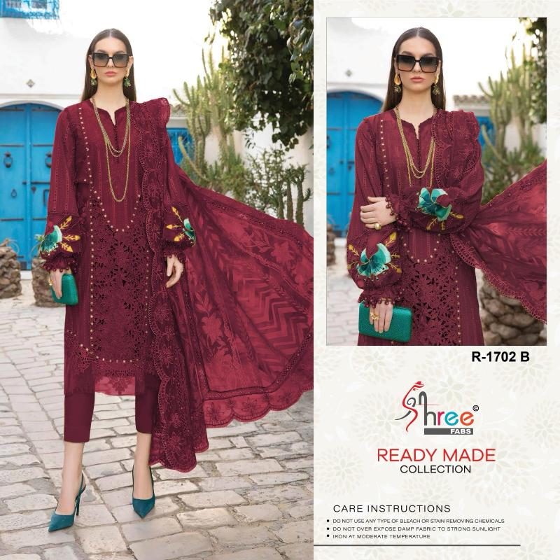 Shree Fabs R 1702 Catalog designer differen pakistani suits dresses
