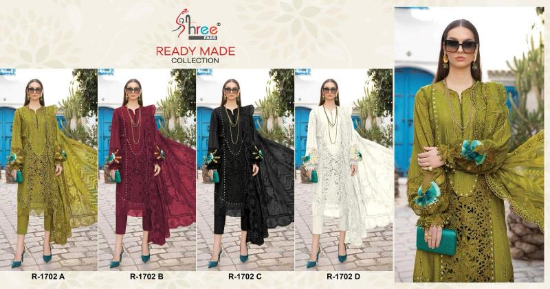 Shree Fabs R 1702 Catalog designer differen pakistani suits dresses