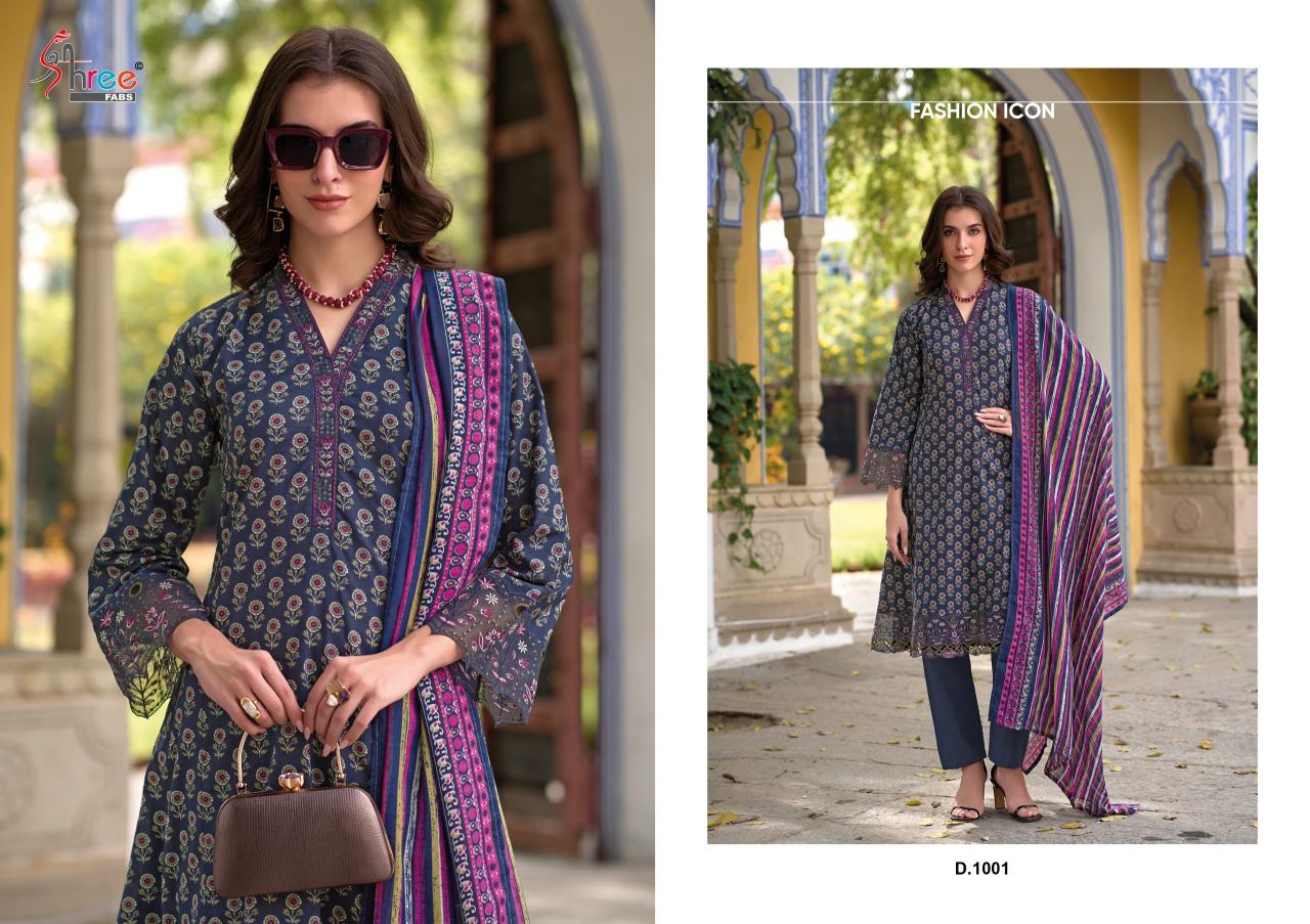 Shree Fabs Sada Bahar catalog Chiffon Dupatta pakistani replica suits wholesale surat