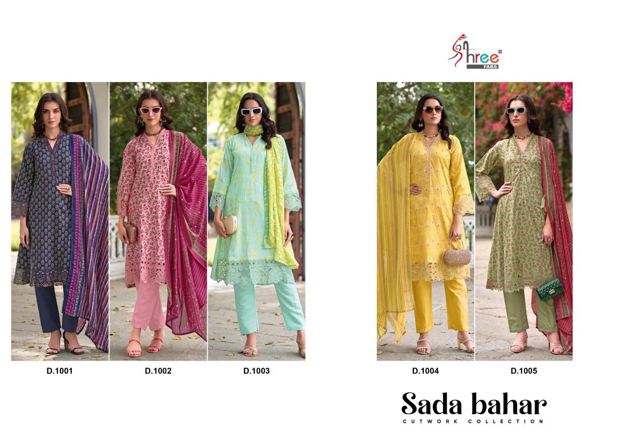 Shree Fabs Sada Bahar catalog Cotton Dupatta pakistani designer suits in delhi