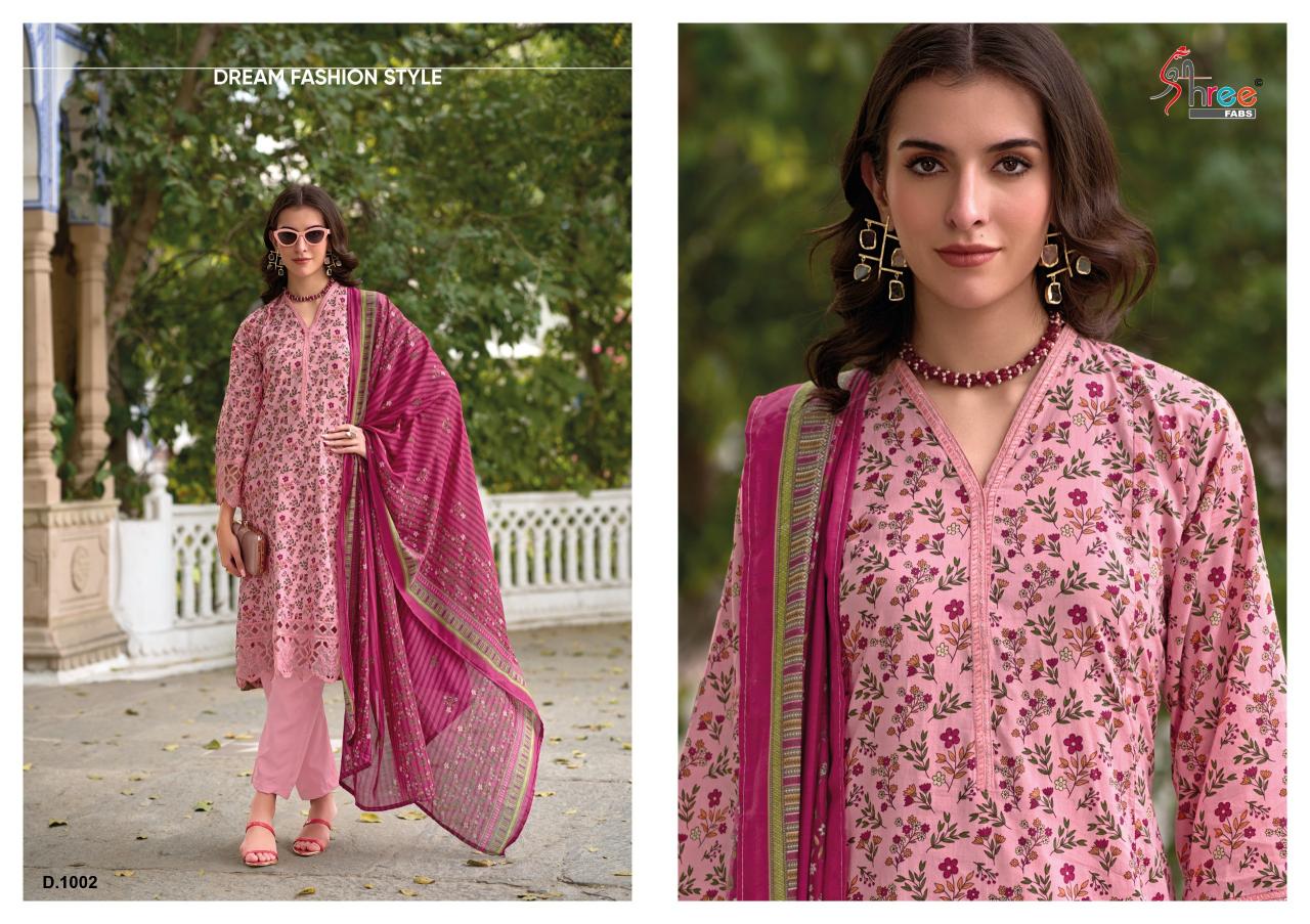 Shree Fabs Sada Bahar catalog Cotton Dupatta pakistani designer suits in delhi