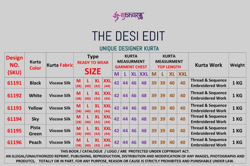 Shubhvastra The Desi Edit Catalog black designer kurti online india