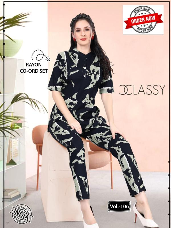 Summer Special CO ORD SET VOL.DN 106 R Catalog rayon nighty material online shopping