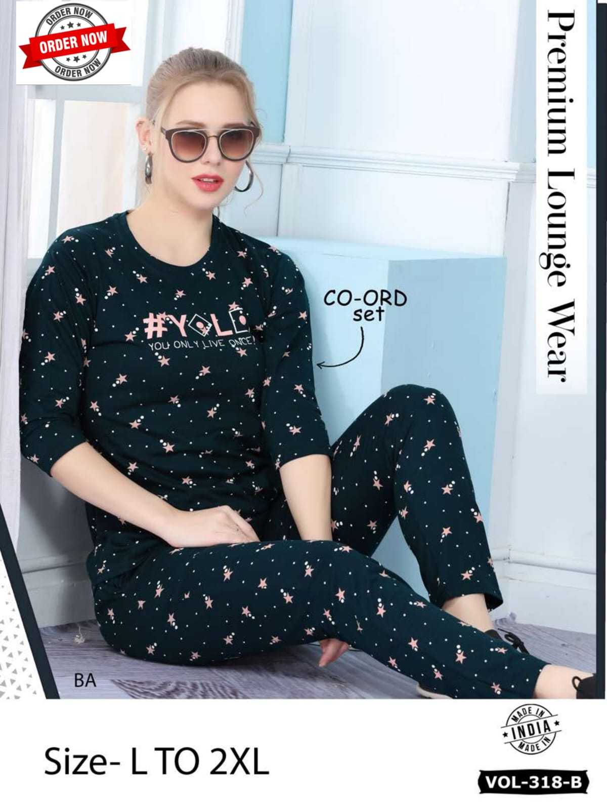 Summer Special CO ORD SET VOL.DN 318 B Catalog ladies night dress wholesale market