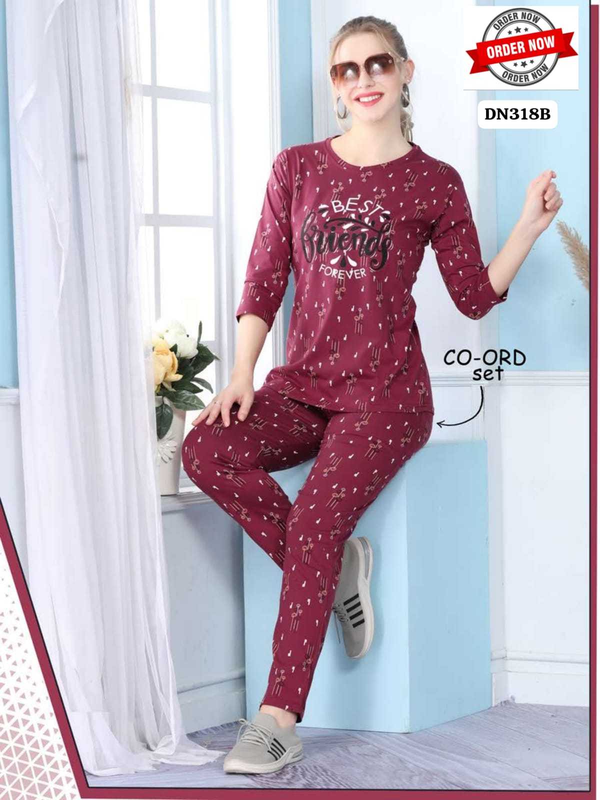 Summer Special CO ORD SET VOL.DN 318 B Catalog ladies night dress wholesale market
