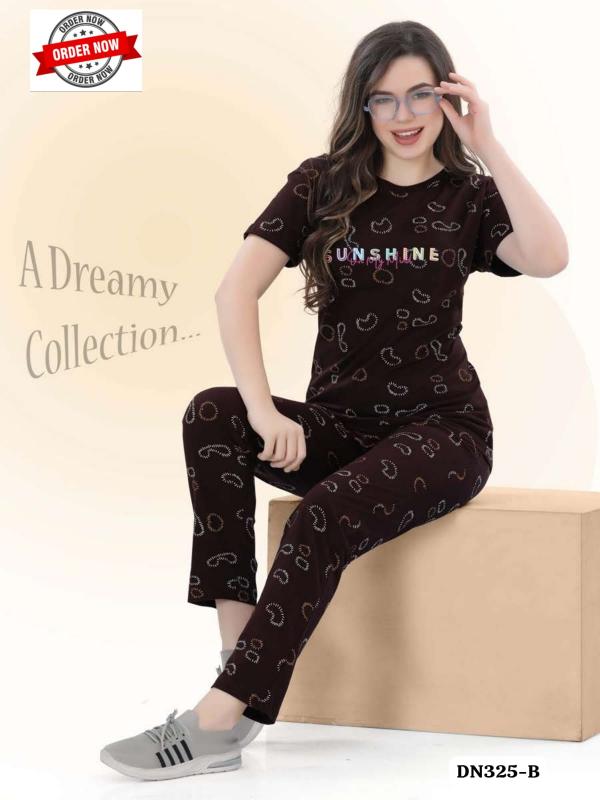 Summer Special VOL.#DN 325 B catalog summer night dress for ladies