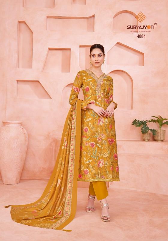 SuryaJyoti Kora Vol-04 - Dress Material  - Wholeasale Catalog