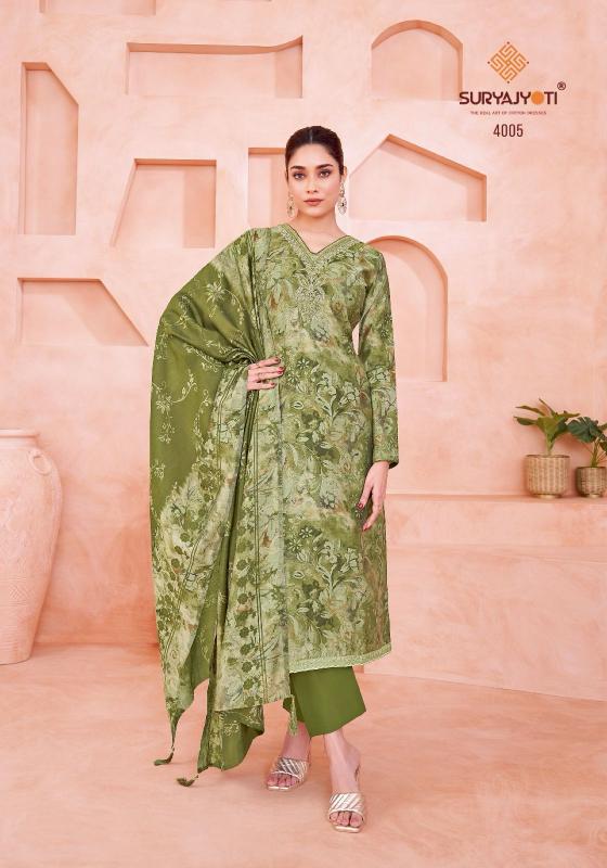 SuryaJyoti Kora Vol-04 - Dress Material  - Wholeasale Catalog
