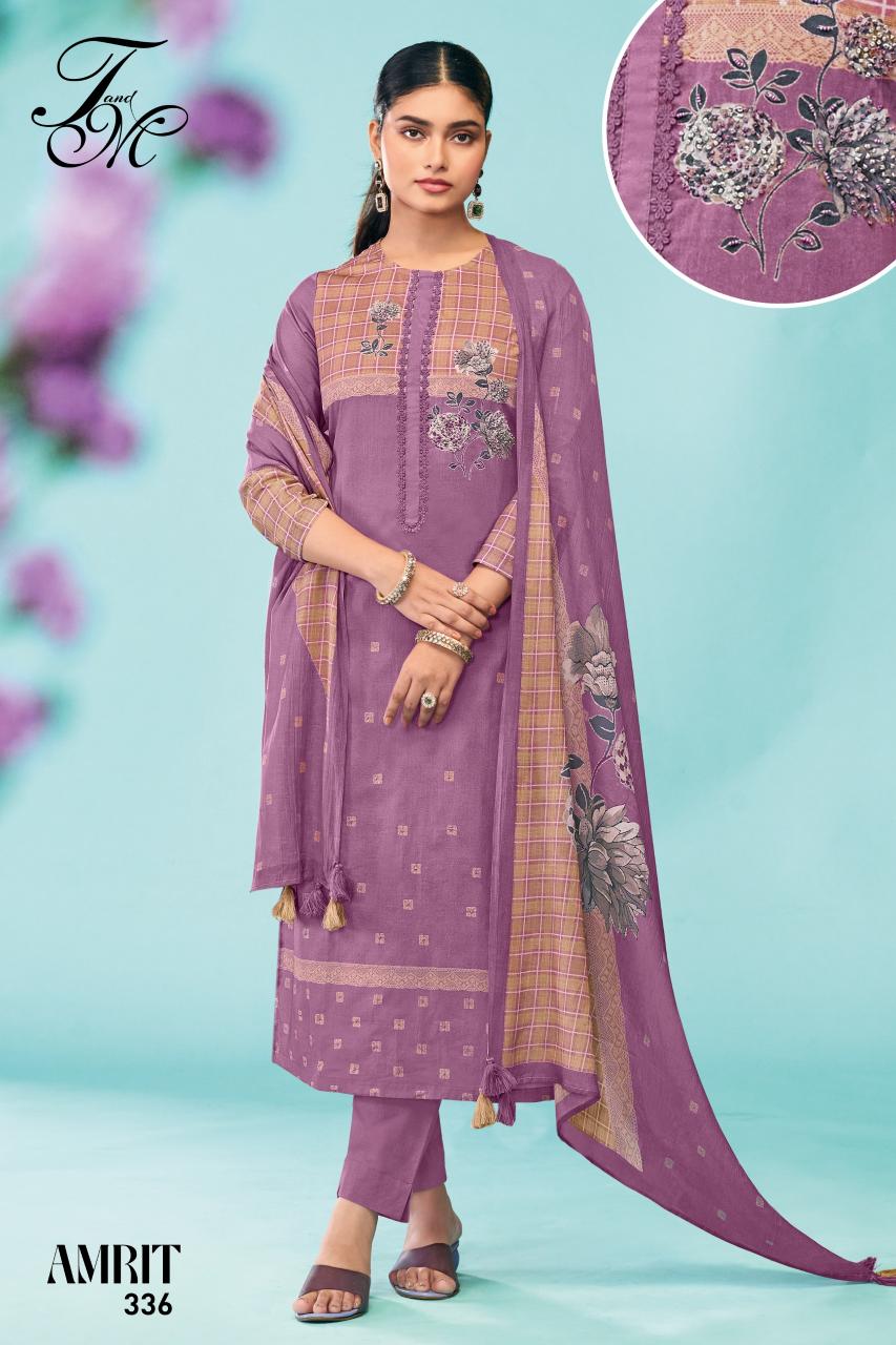 T&M Amrit catalog salwar kameez fabric wholesale