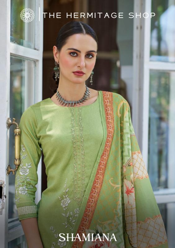 The Hermitage Shop Shamiana Catalog dress material wholesale jetpur gujarat