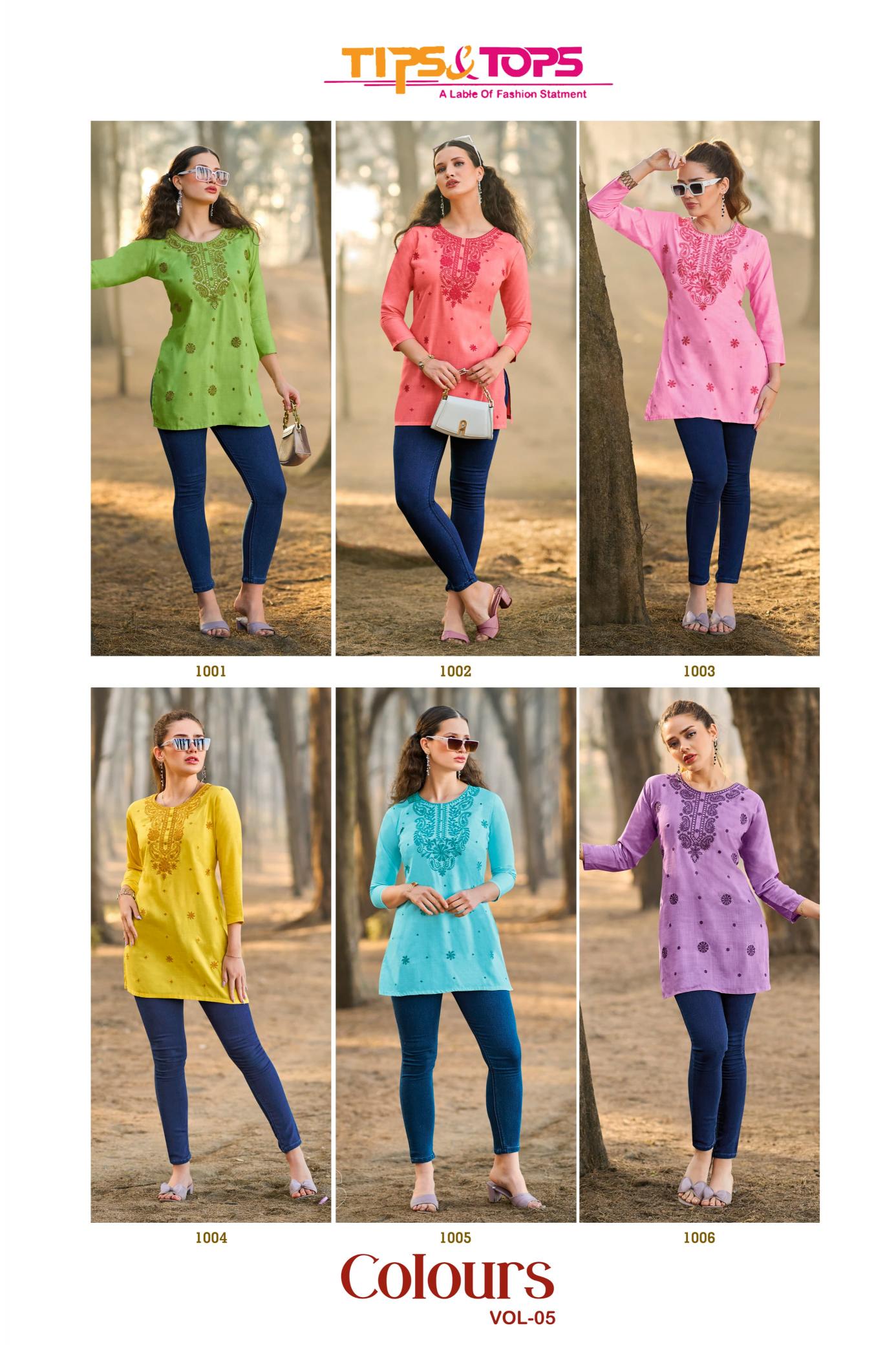 Tips & Tops Colors Vol 05 Catalog top 10 online kurti site in india
