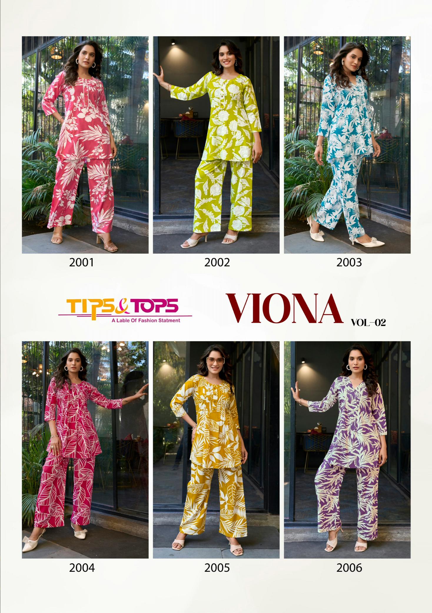 Tips & Tops Viona Vol 2 Catalog co ord wholesale