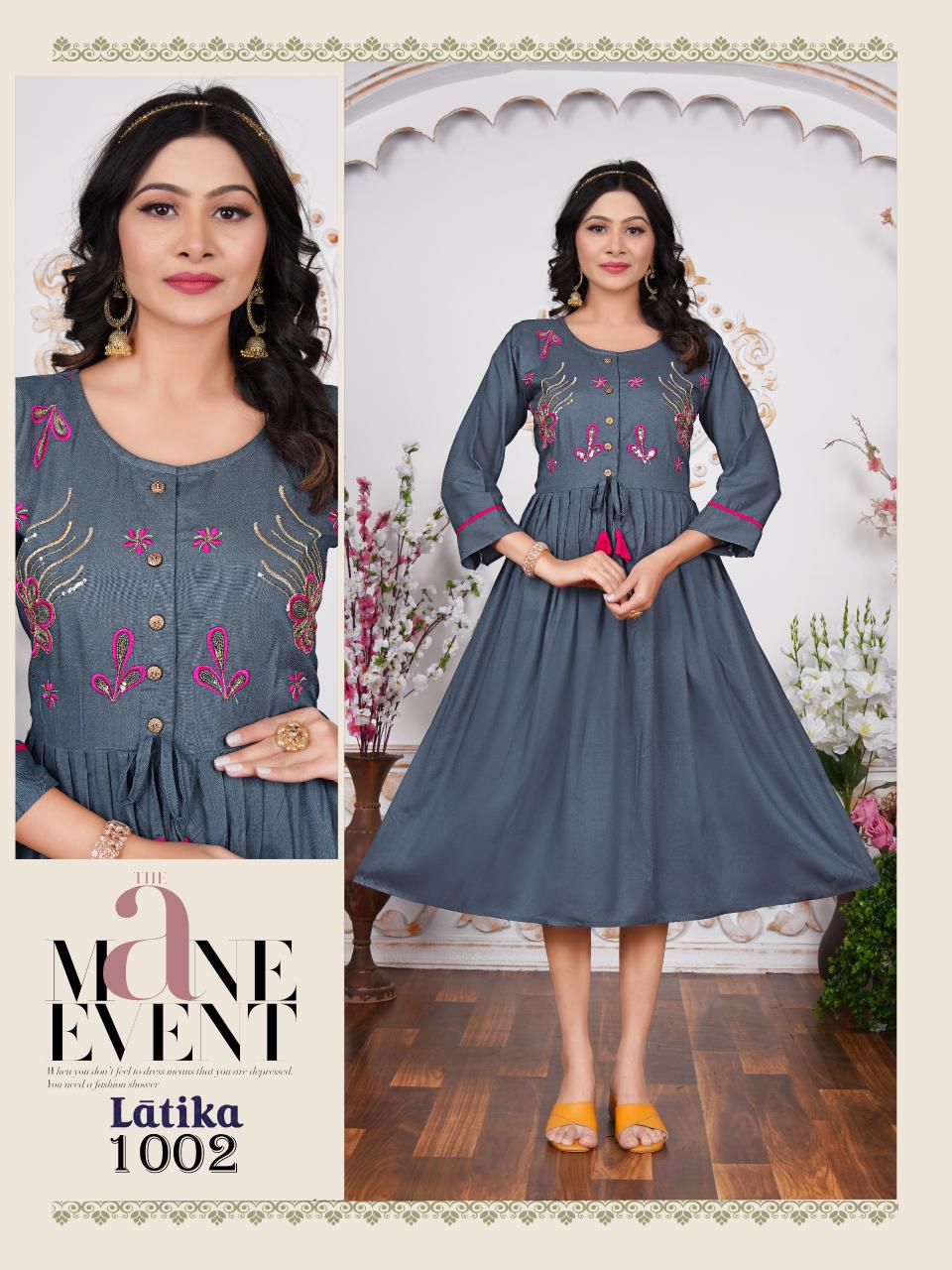 Trendy Latika catalog sales agent in india for ladies kurti