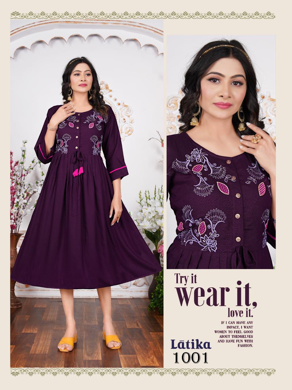 Trendy Latika catalog sales agent in india for ladies kurti